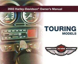 2003 harley-davidson touring models 100th anv service manual
