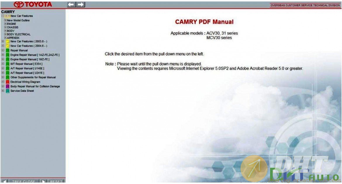2005 toyota camry manual download