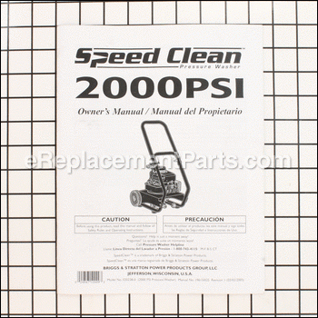 speed clean pressure washer model 020238 manual