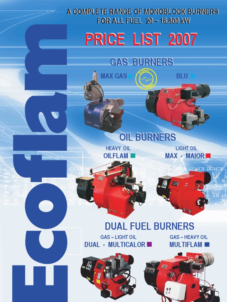 ecoflam gas burner manual pdf