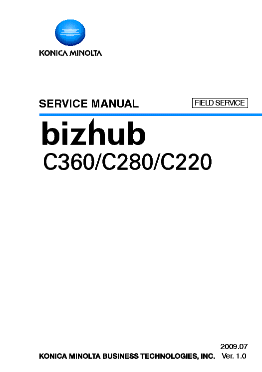 bizhub 920 service manual pdf free download