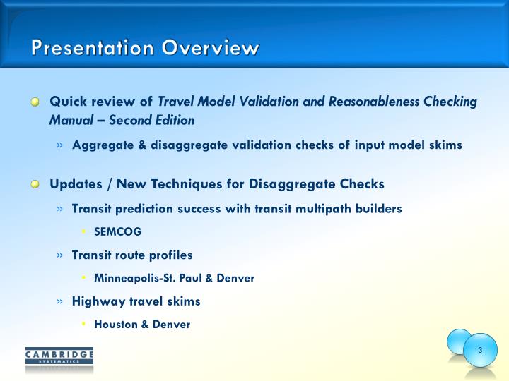 model validation and reasonableness checking manual