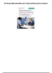 manual of clinical nursing procedures pdf