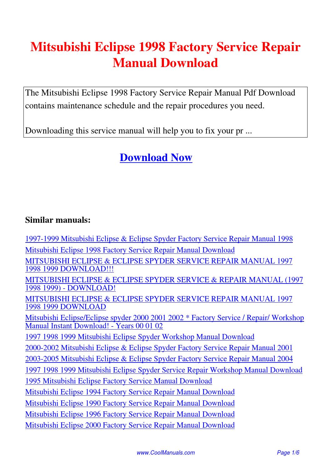 mitsubishi l300 repair manual pdf