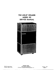 leslie speaker model 715c manual