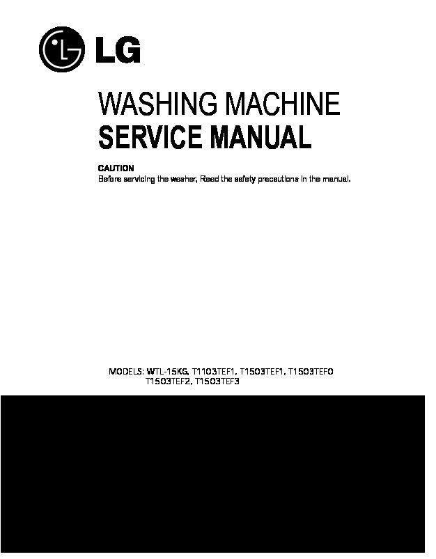 lg washing machine service manuals free download